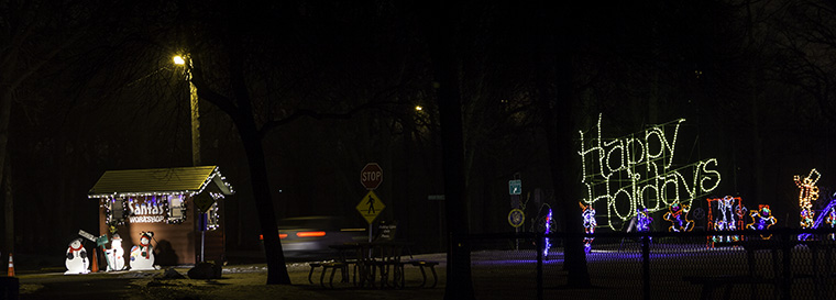 HOLIDAY LIGHTS ENTRANCE